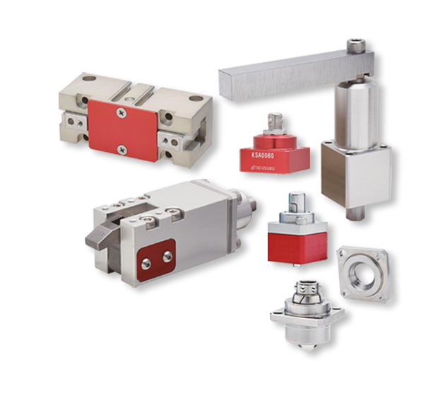 KOSMEK Smart Series automation components with sensing and monitoring for intelligent production lines.
