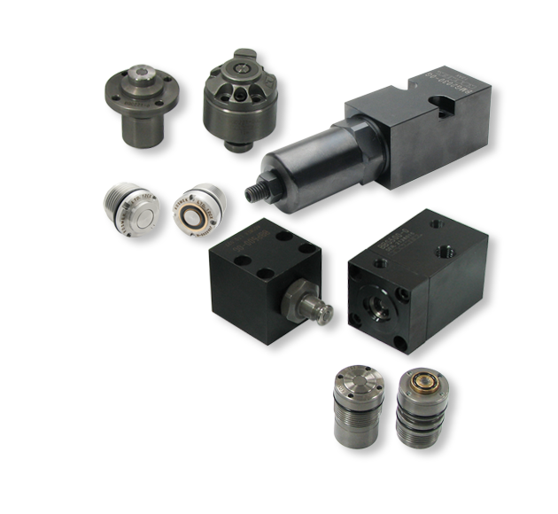 KOSMEK valves and accessories ensuring precise control of hydraulic and pneumatic clamping systems.