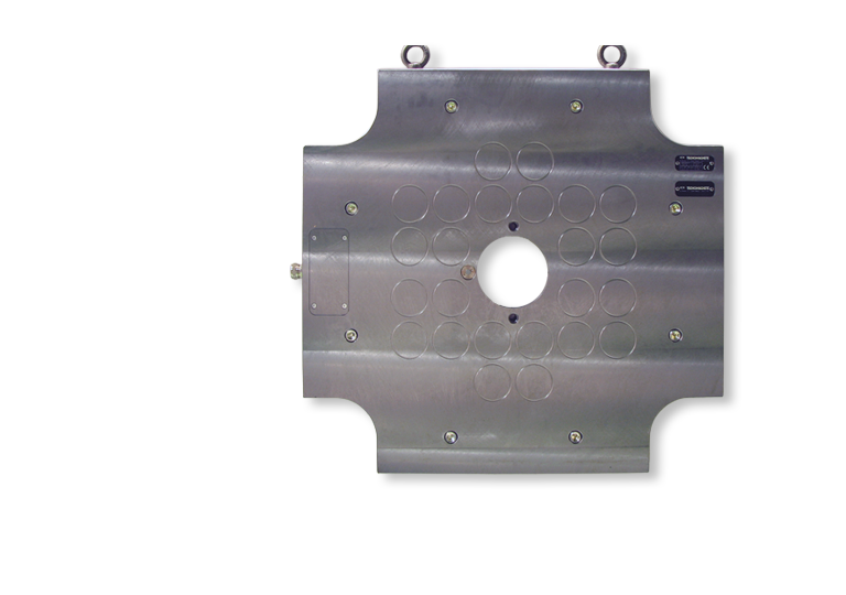 KOSMEK magnetic clamps for secure, high-power mold holding and easy release during mold changes.