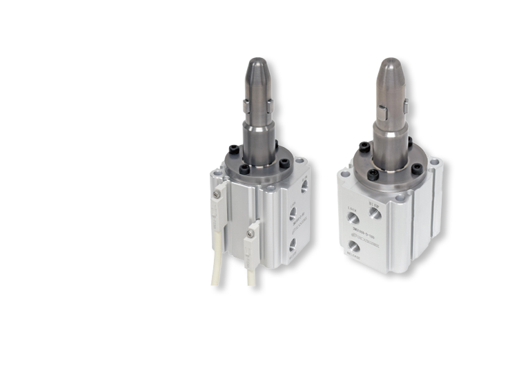KOSMEK expansion locating pin for precise and repeatable positioning in welding or washing applications.