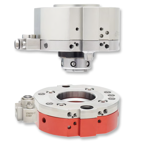 KOSMEK Robotic Hand Changer (STR), single acting spring lock, master and tool side shown