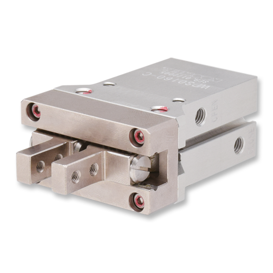 KOSMEK WPS High-Power pneumatic parallel gripper with two gripping jaws